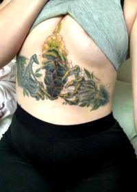 I Finished My Sternum/underboob Yesterday! I Promised I Would Share A Picture Once It Was Done.